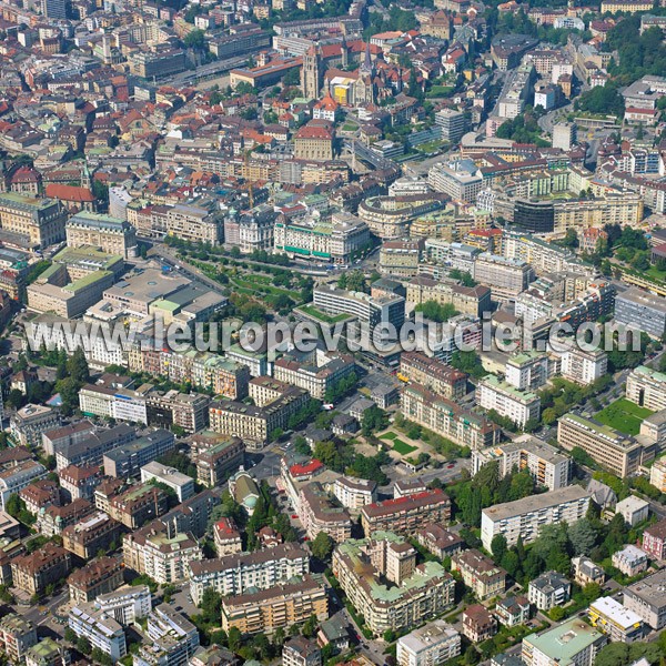 Photo aérienne de Lausanne