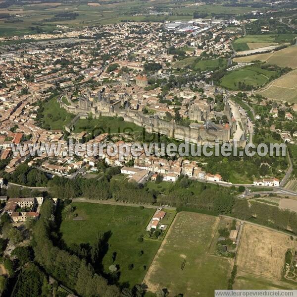 Photo aérienne de Carcassonne