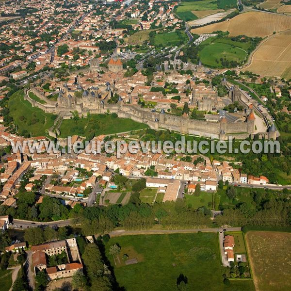 Photo aérienne de Carcassonne