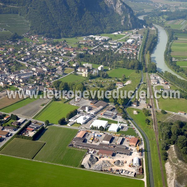 Photo aérienne de Vouvry