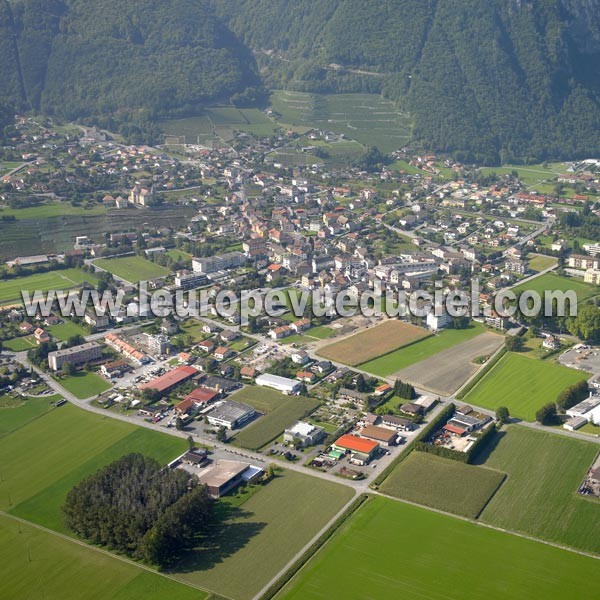 Photo aérienne de Vouvry