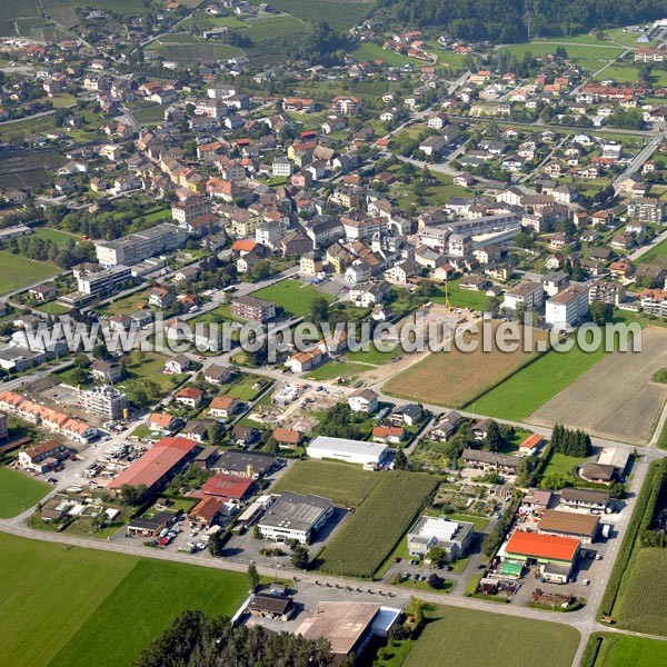 Photo aérienne de Vouvry