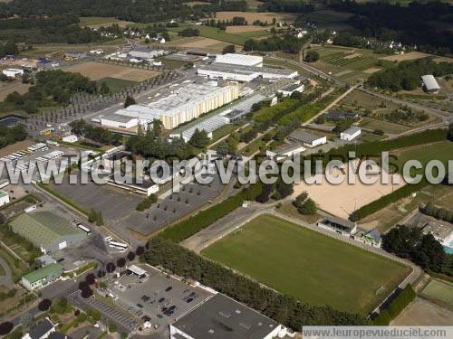 Photo aérienne de La Gacilly