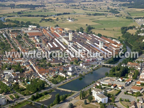 Photo aérienne de Gueugnon