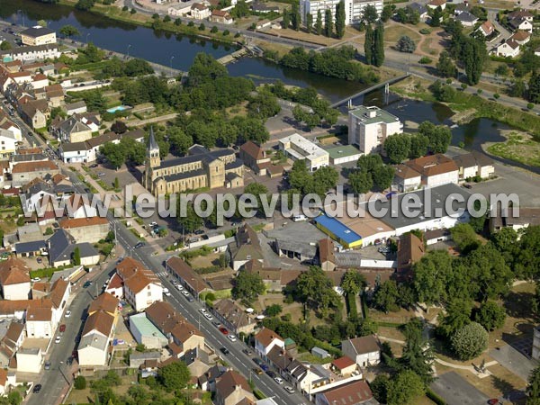 Photo aérienne de Gueugnon