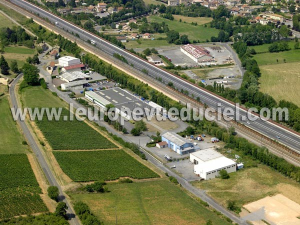 Photo aérienne de La Roche-Vineuse