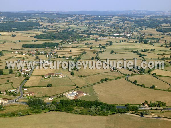 Photo aérienne de Saint-Aubin-en-Charollais