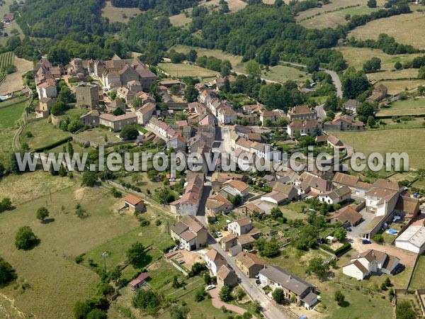 Photo aérienne de Semur-en-Brionnais