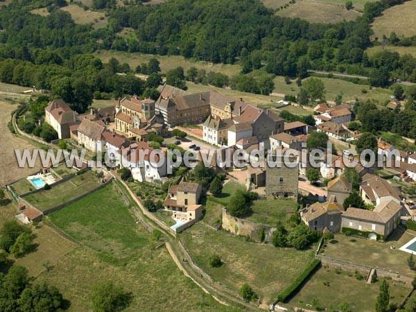 Photo aérienne de Semur-en-Brionnais