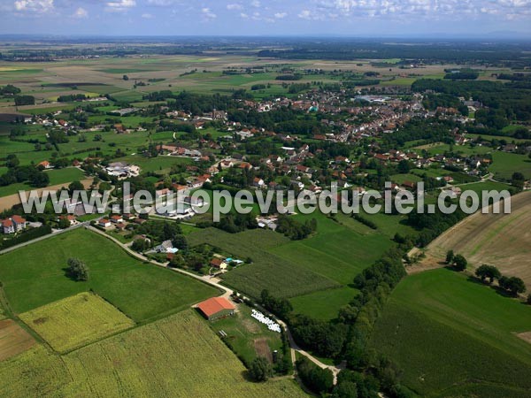 Photo aérienne de Pierre-de-Bresse