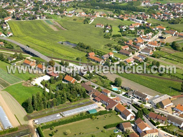 Photo aérienne de Auxonne