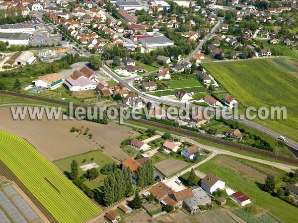 Photo aérienne de Auxonne