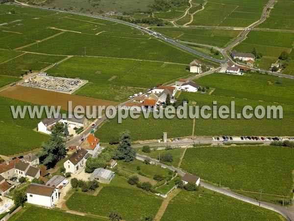 Photo aérienne de Chassagne-Montrachet