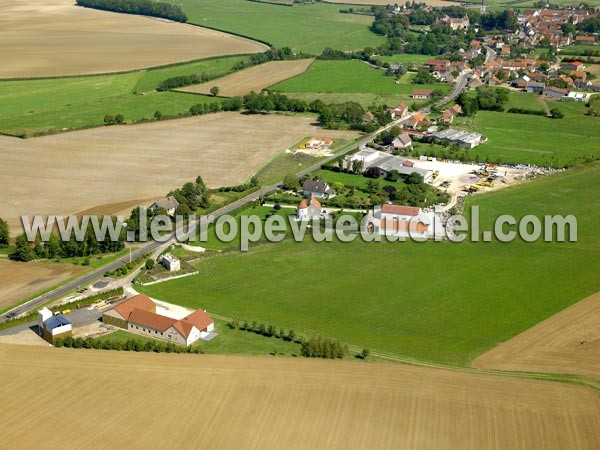 Photo aérienne de poisses