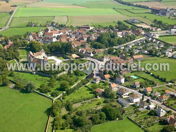 Photo aérienne de poisses