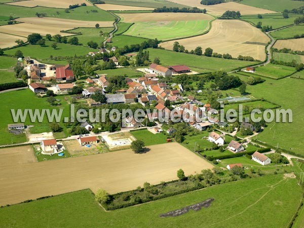 Photo aérienne de poisses