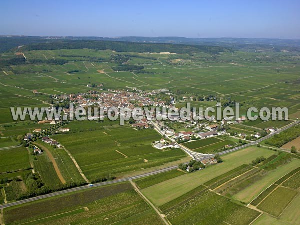 Photo aérienne de Puligny-Montrachet