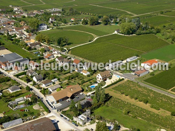 Photo aérienne de Puligny-Montrachet