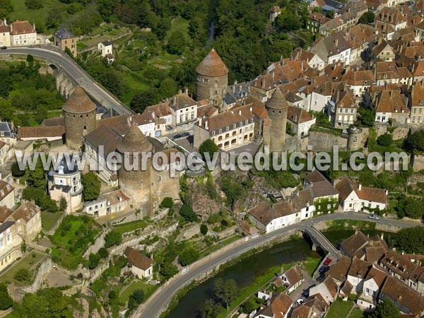 Photo aérienne de Semur-en-Auxois