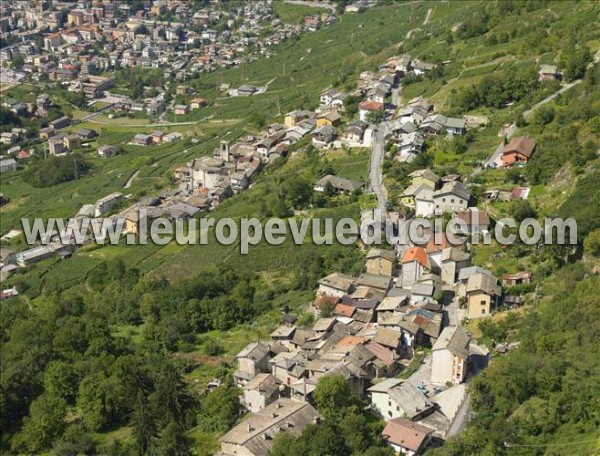 Photo aérienne de Montagna in Valtellina