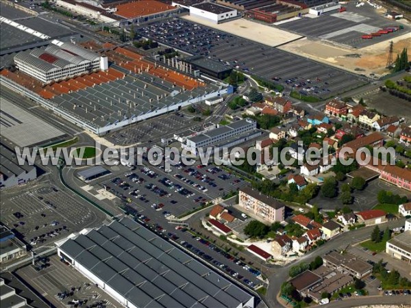 Photo aérienne de Sochaux