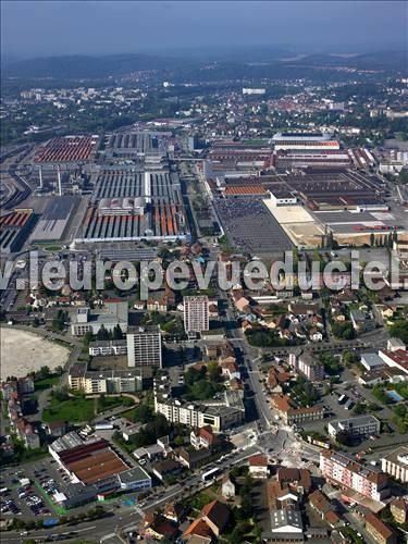 Photo aérienne de Sochaux