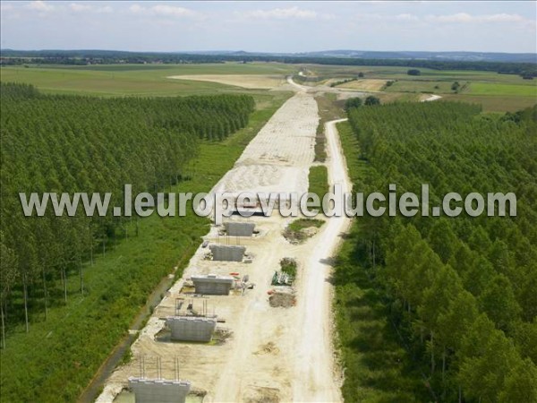 Photo aérienne de Auxonne