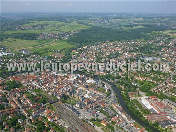 Photo aérienne de Sarreguemines