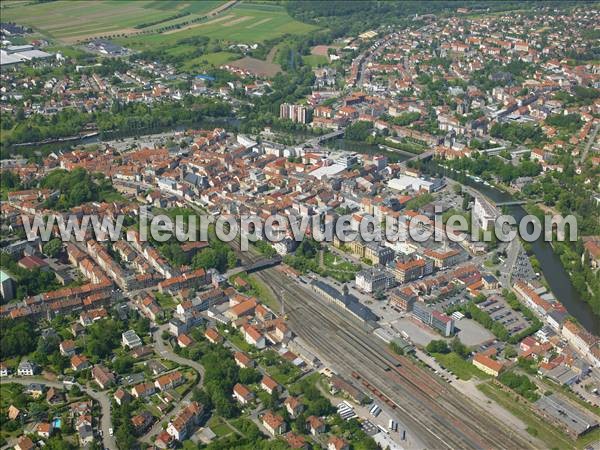 Photo aérienne de Sarreguemines