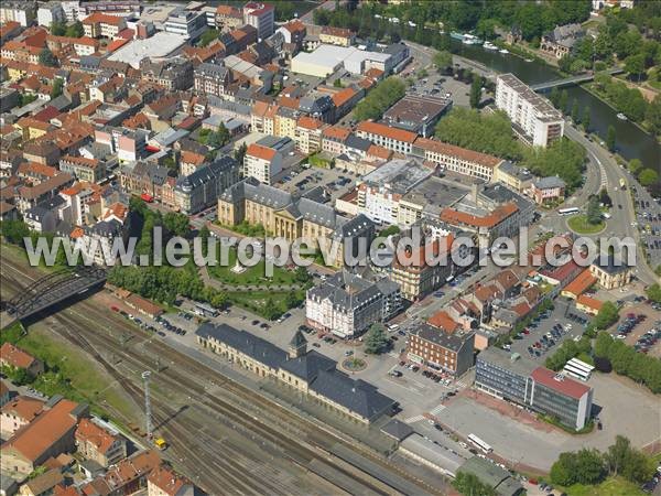 Photo aérienne de Sarreguemines