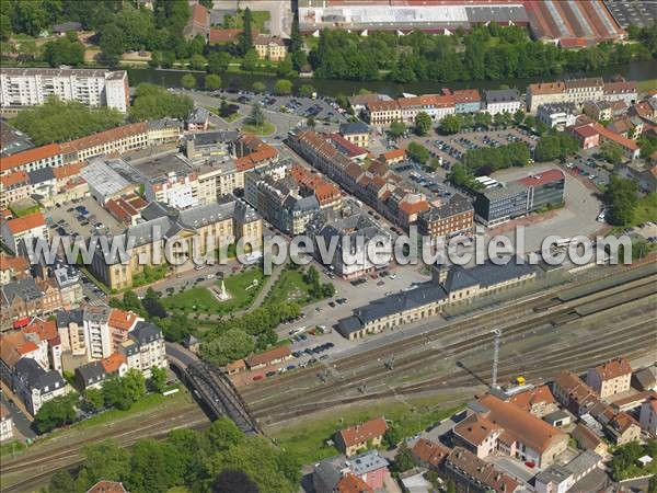 Photo aérienne de Sarreguemines