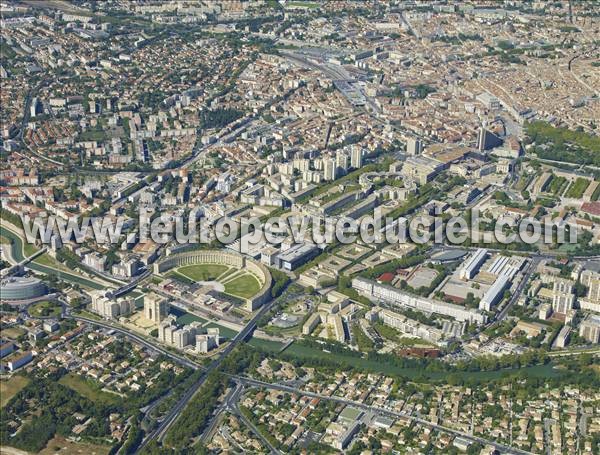 Photo aérienne de Montpellier Photo aérienne de Montpellier