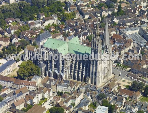 Photo aérienne de Chartres