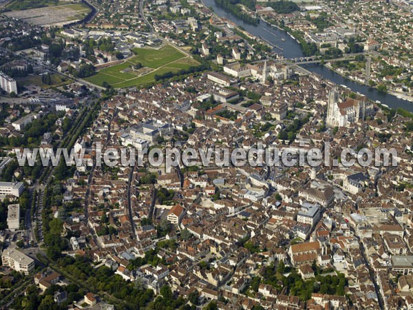 Photo aérienne de Auxerre