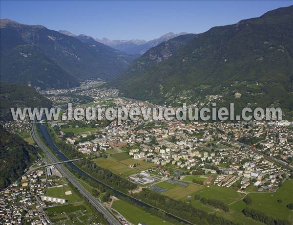 Photo aérienne de Bellinzona