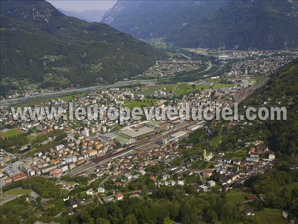 Photo aérienne de Bellinzona