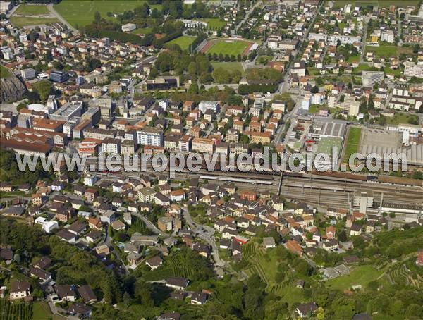 Photo aérienne de Bellinzona