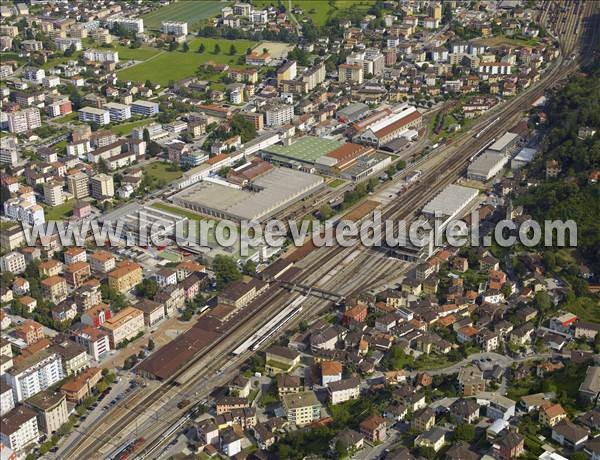 Photo aérienne de Bellinzona