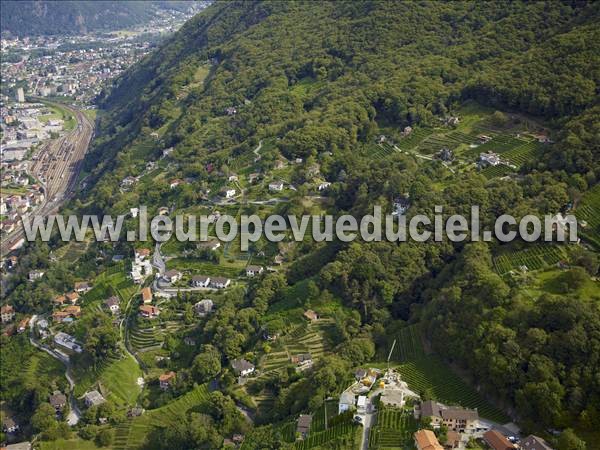 Photo aérienne de Bellinzona