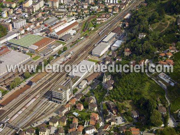 Photo aérienne de Bellinzona