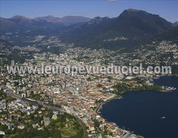 Photo aérienne de Lugano