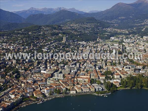 Photo aérienne de Lugano