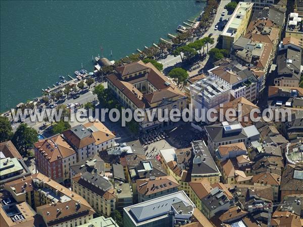 Photo aérienne de Lugano