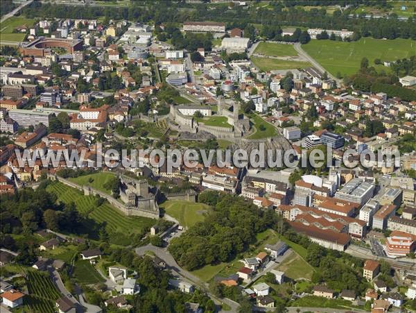 Photo aérienne de Bellinzona