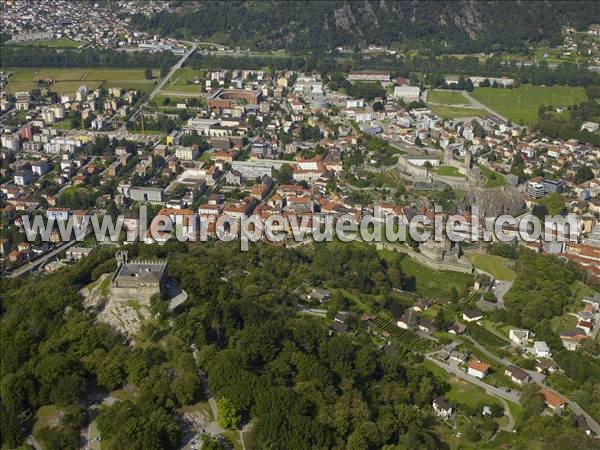 Photo aérienne de Bellinzona