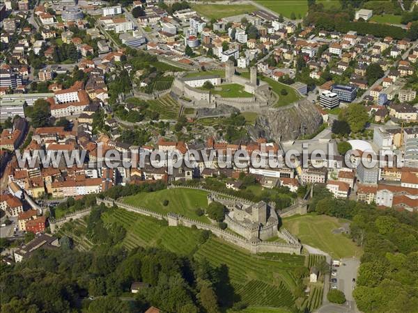 Photo aérienne de Bellinzona