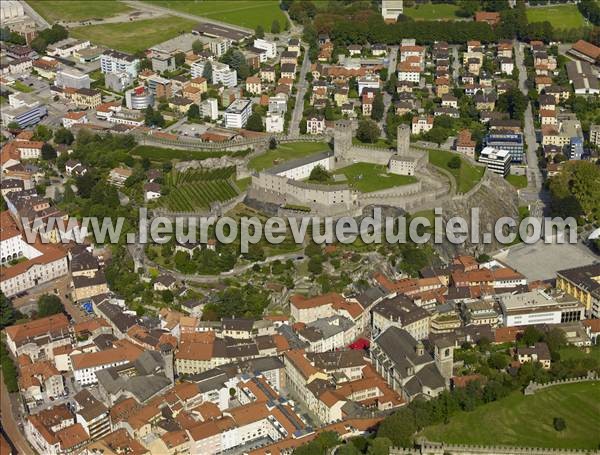 Photo aérienne de Bellinzona