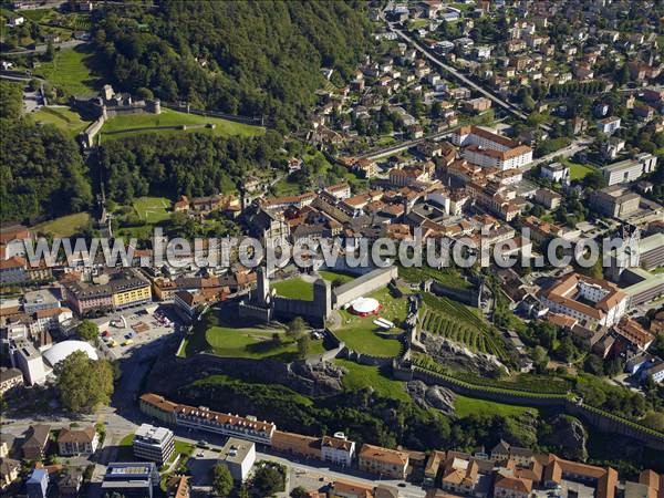 Photo aérienne de Bellinzona