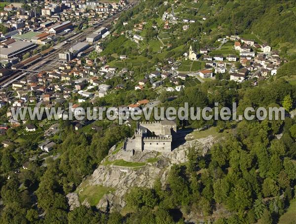 Photo aérienne de Bellinzona