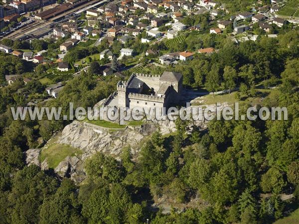 Photo aérienne de Bellinzona